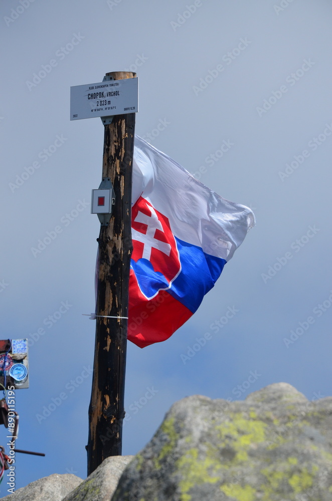 flags of the world, sky, Slovakia flags of the world, sky, Slovakia