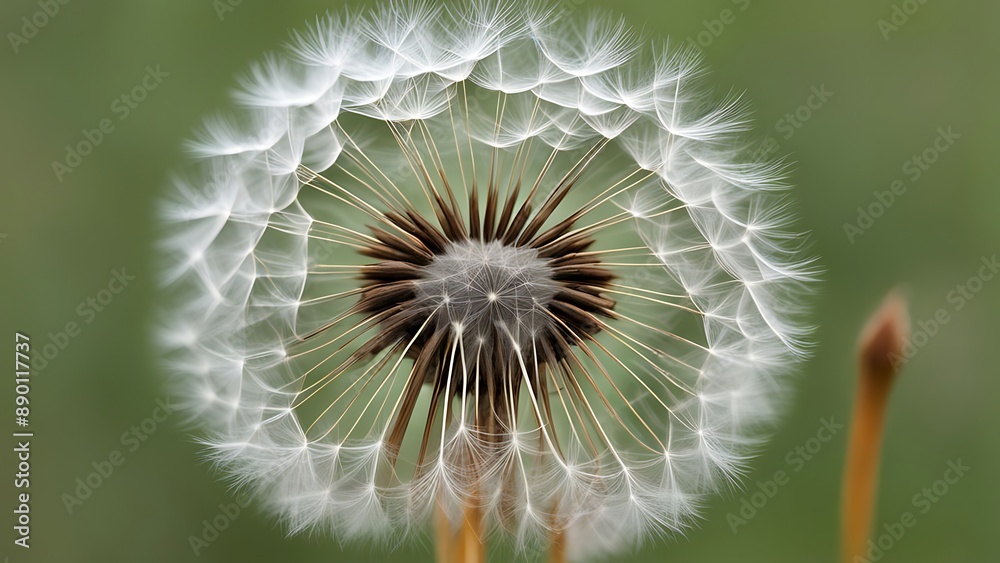 Seed Head of a Dandelion: A close-up of a dandelion seed head ready to disperse in the wind. Seed Head of a Dandelion: A close-up of a dandelion seed head ready to disperse in the wind.