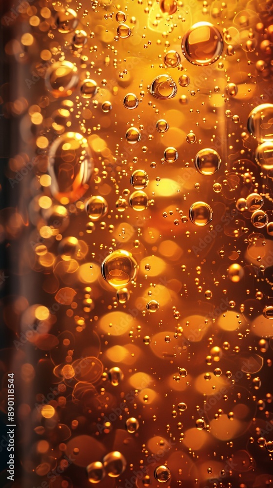 A close-up of the top layer of beer. A close-up of the top layer of beer.