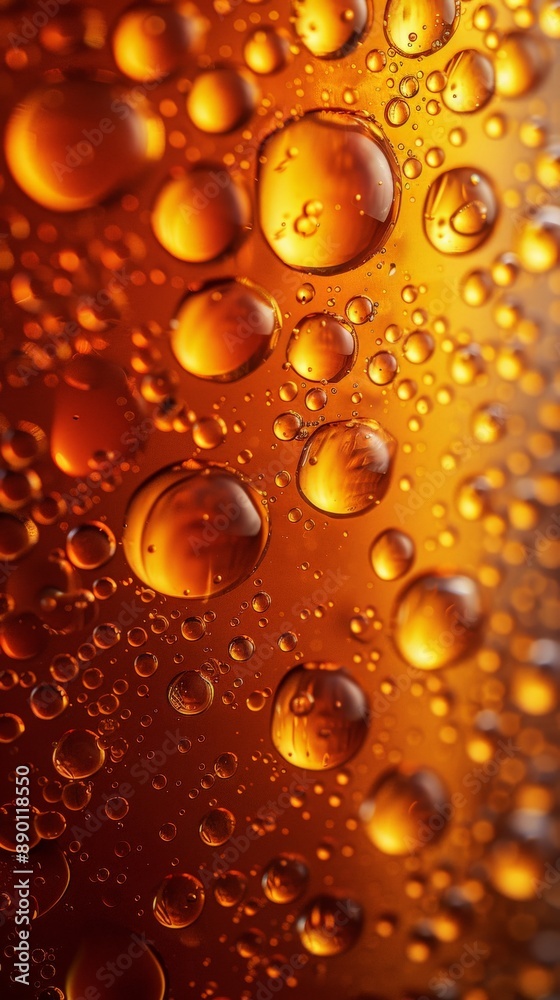 A close-up of the top layer of beer. A close-up of the top layer of beer.