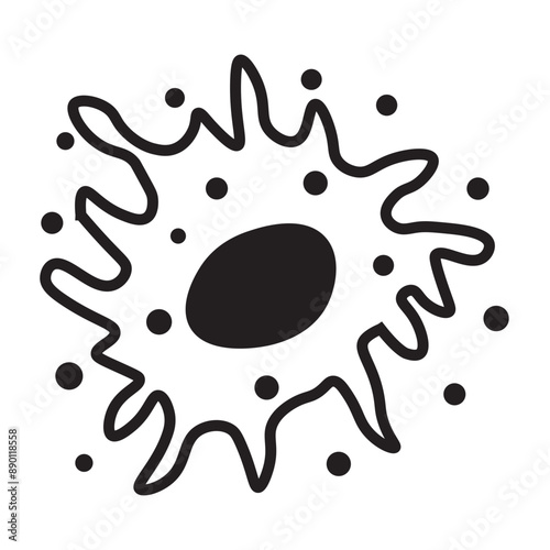 apoptosis line icon