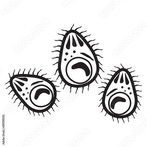 Plasmodium line icon 