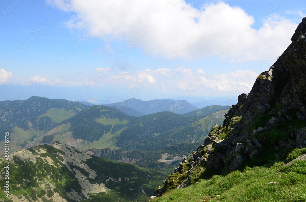 Stunning View of the High Tatras from the Low Tatras, Slovakia Stunning View of the High Tatras from the Low Tatras, Slovakia