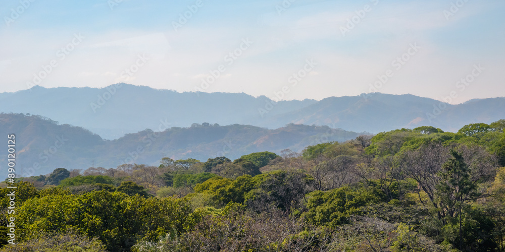 Obraz premium Verdant Vistas of Costa Rica. Costa Rica’s Green Haven: A Panoramic View
