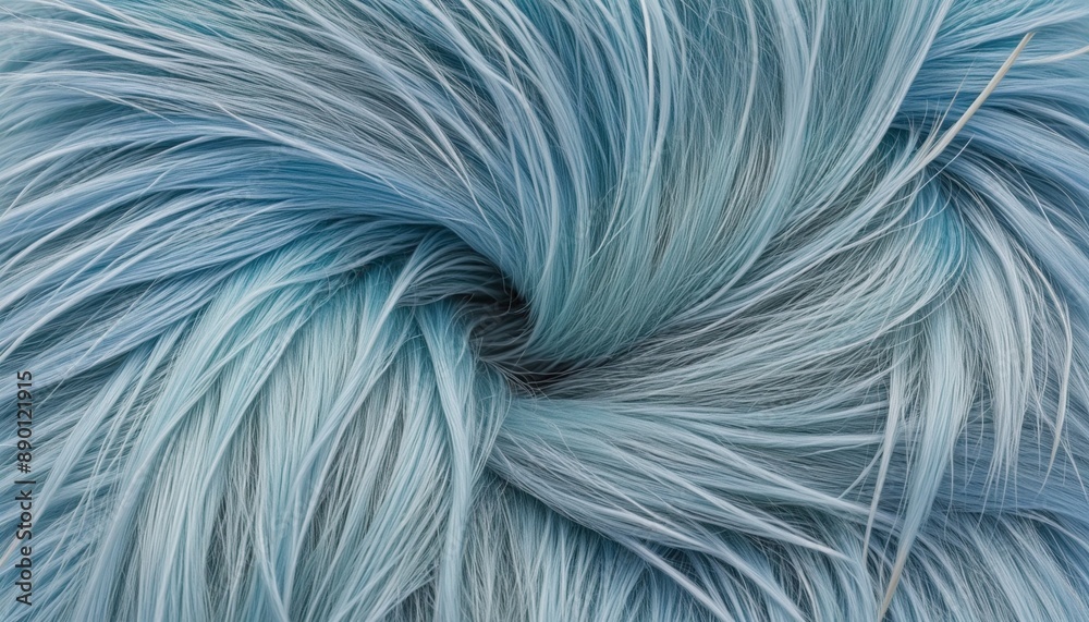 Obraz premium Expanded background of bushy blue fur, wall paper