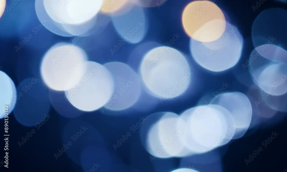 Cool Blue Bokeh for Evening Sky Impressions and Cinematic Backgrounds