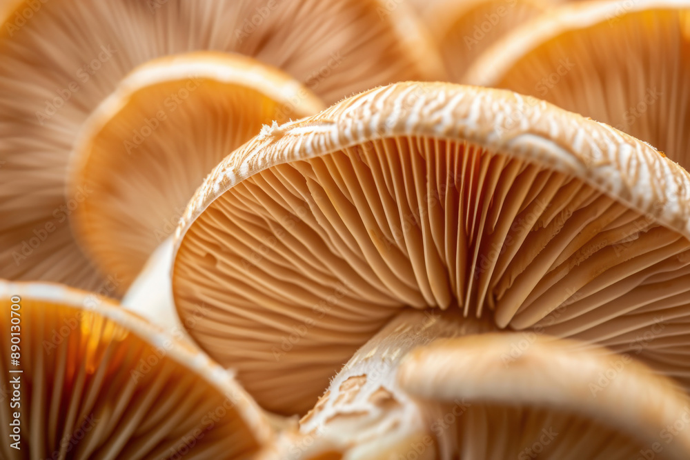Close-Up of Mushroom Gills Close-Up of Mushroom Gills