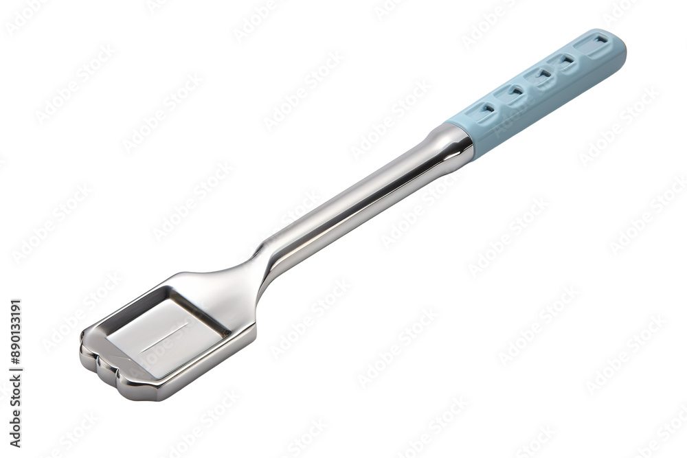 A Surgical Instrument With A Blue Ergonomic Handle on a Clear PNG or White Background. A Surgical Instrument With A Blue Ergonomic Handle on a Clear PNG or White Background.