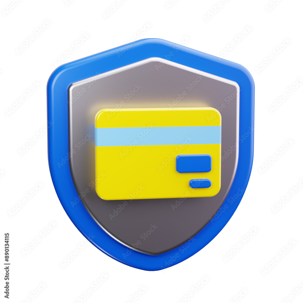 card security code 3d render icon card security code 3d render icon