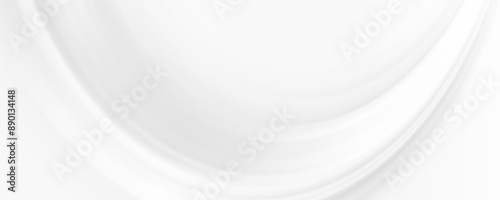 Elegant white grey modern bright waves art. Blurred backdrop effect background. Abstract creative graphic. Decorative wallpaper style.