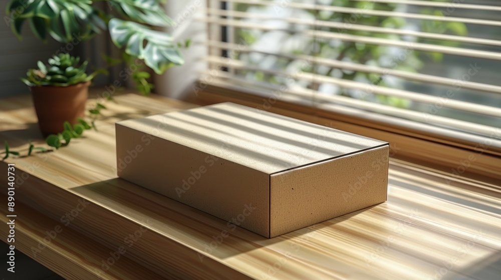 Detailed mockup box with branding elements. Detailed mockup box with branding elements.