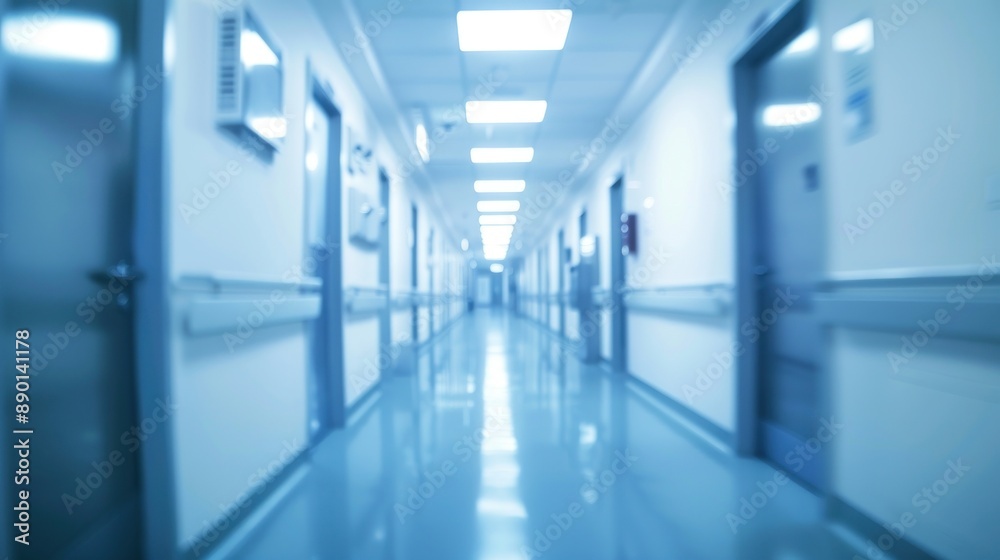 Blurred Hospital Corridor Blurred Hospital Corridor