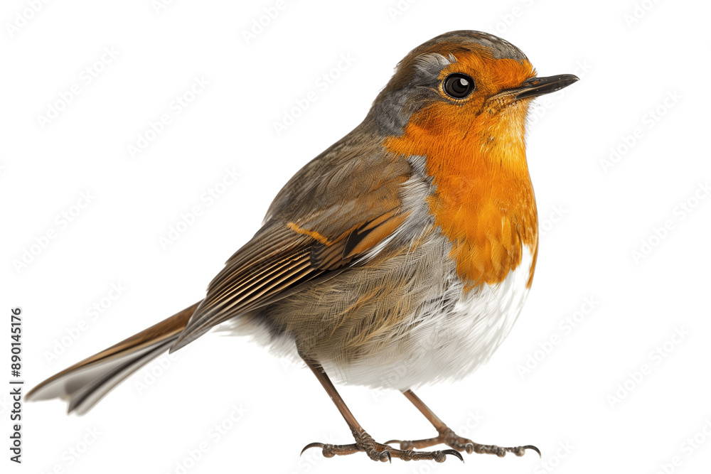 European Robin Bird Isolated on Transparent Background European Robin Bird Isolated on Transparent Background