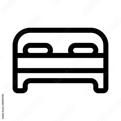 Fényképezés room for two people icon with line style, perfect for user interface projects