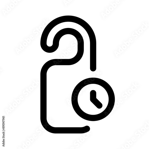time in out icon with line style, perfect for user interface projects