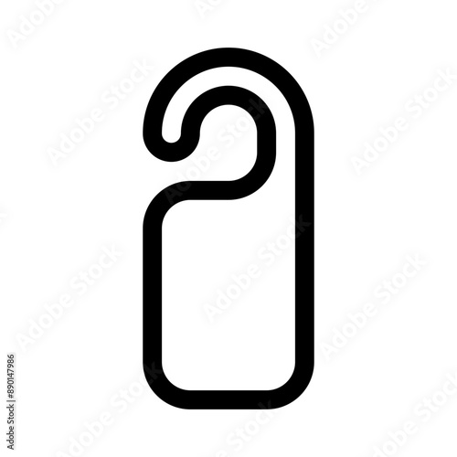 tag hotel icon with line style, perfect for user interface projects