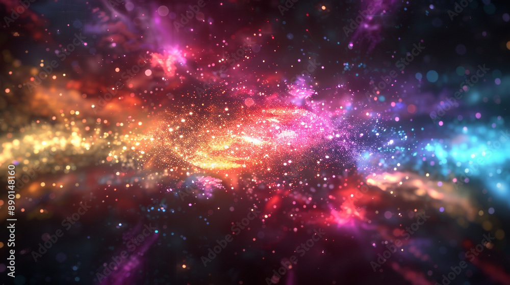 Majestic galaxy cloud with radiant colors and twinkling stars, perfect for a supernova background Majestic galaxy cloud with radiant colors and twinkling stars, perfect for a supernova background