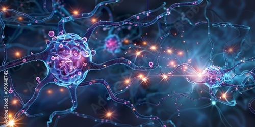 Serotonin Neurotransmission Process within the Central Nervous System - Detailed Overview photo