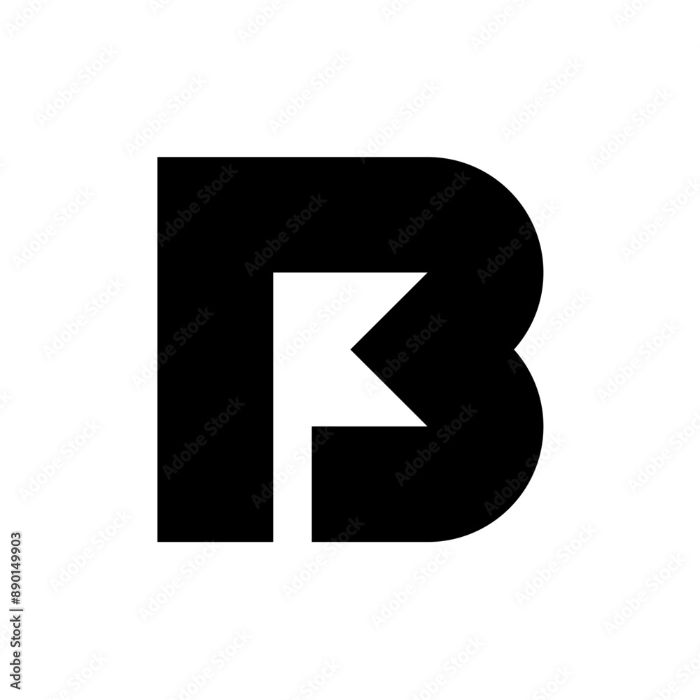 Letter B logo. Icon design. Template elements. Geometric abstract logos Letter B logo. Icon design. Template elements. Geometric abstract logos