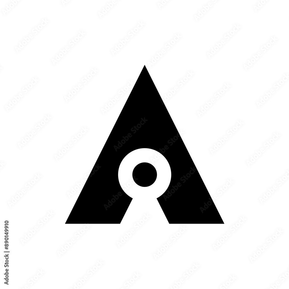 Letter A logo. Icon design. Template elements. Geometric abstract logos Letter A logo. Icon design. Template elements. Geometric abstract logos