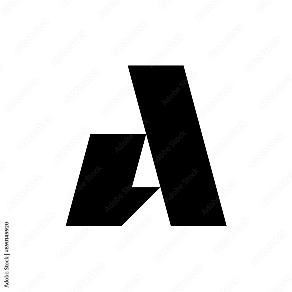 Fototapeta premium Letter A logo. Icon design. Template elements. Geometric abstract logos