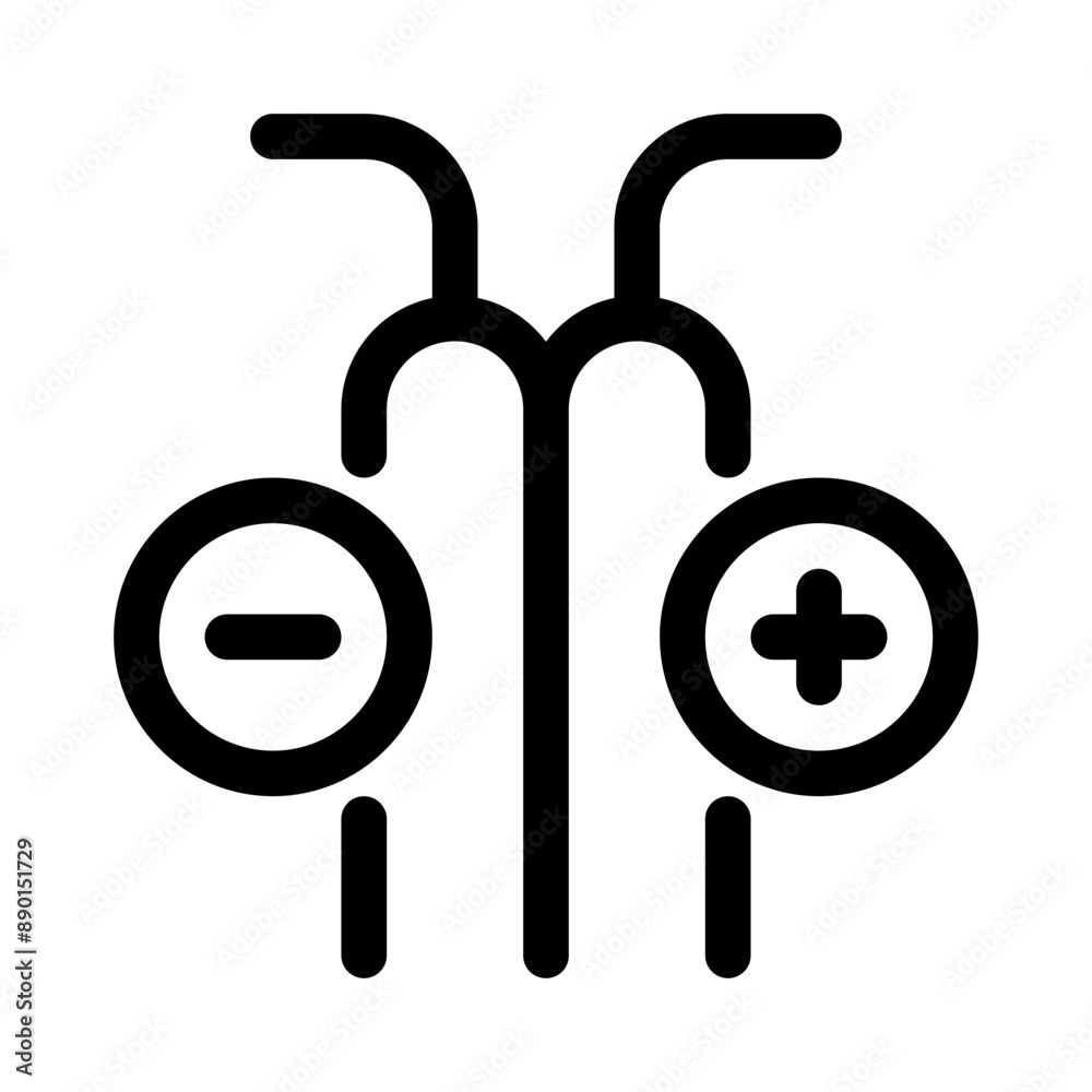 conduit cable icon with line style, perfect for user interface projects conduit cable icon with line style, perfect for user interface projects