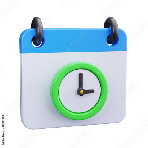 calendar 3d render icon