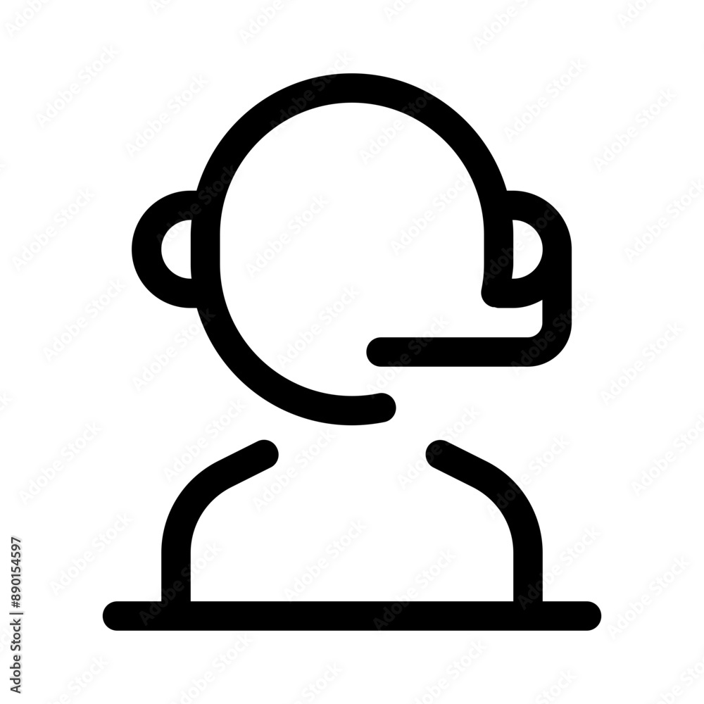 support assistant icon with line style, perfect for user interface projects support assistant icon with line style, perfect for user interface projects