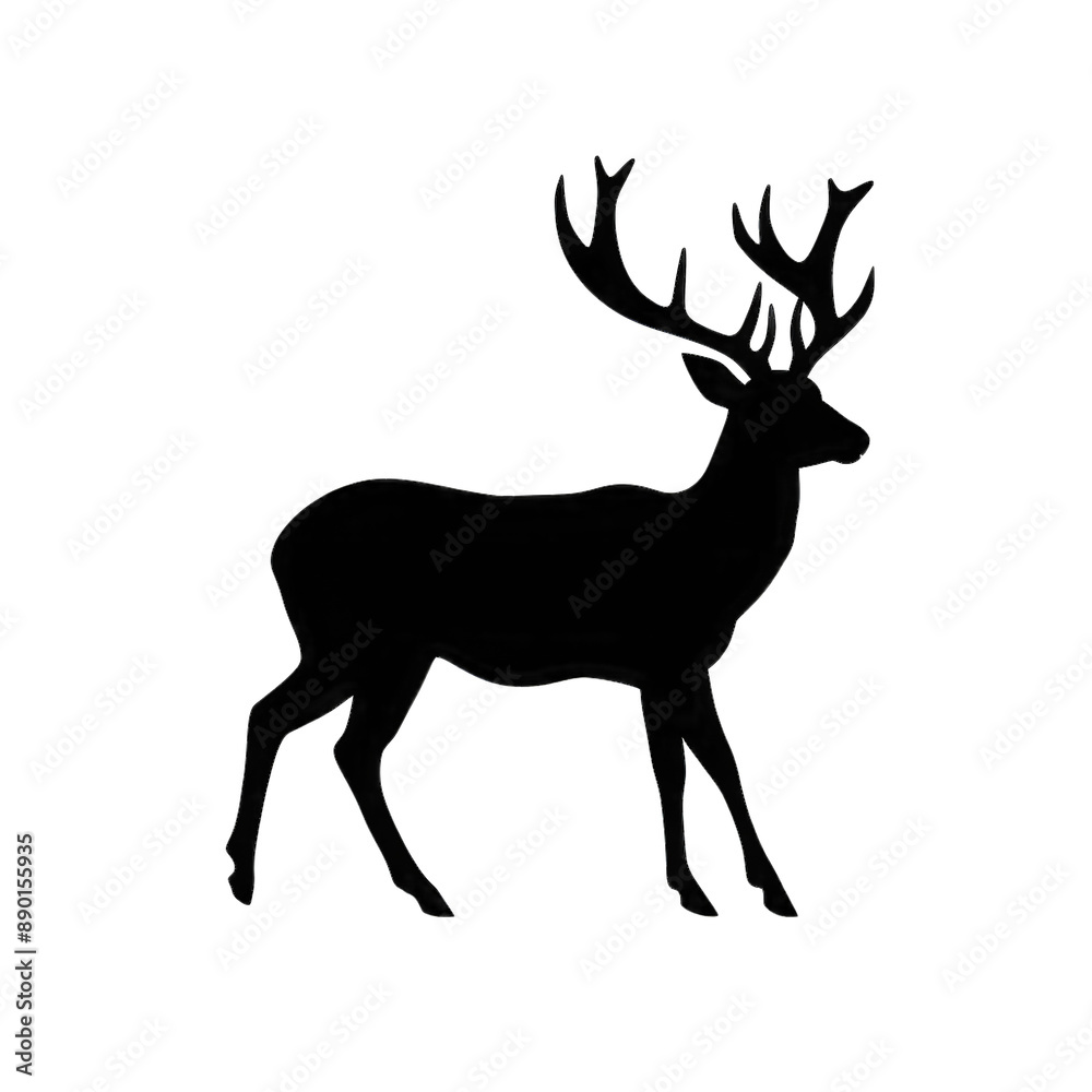 Fototapeta premium hand drawn animals silhouette set