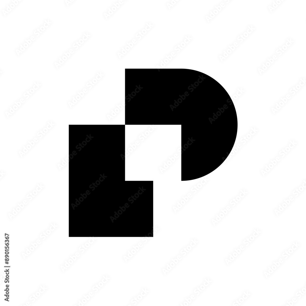 Letter P logo. Icon design. Template elements. Geometric abstract logos Letter P logo. Icon design. Template elements. Geometric abstract logos