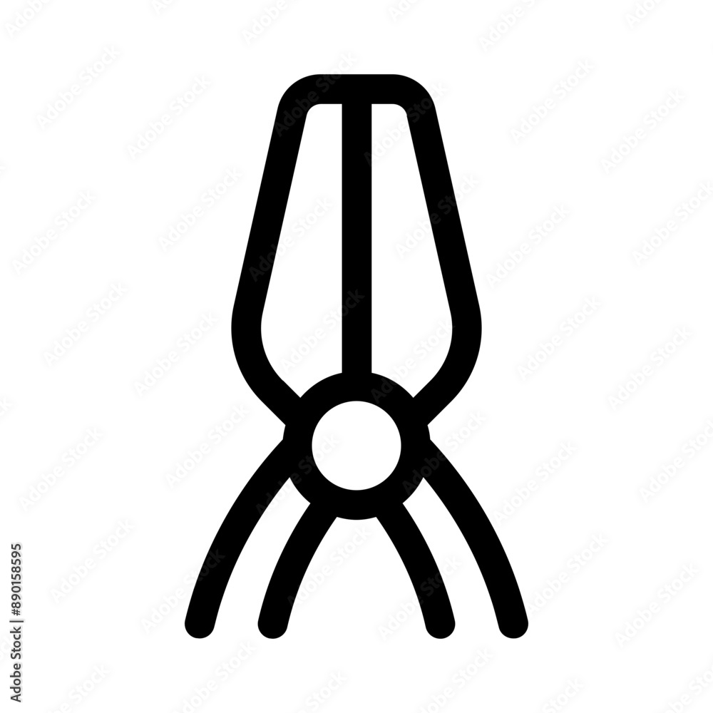 Obraz premium ordinary pliers icon with line style, perfect for user interface projects
