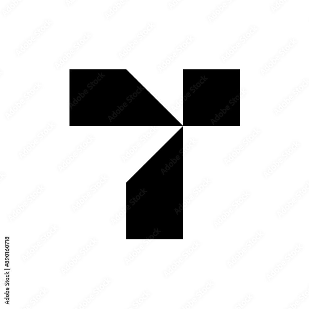 Letter T logo. Icon design. Template elements. Geometric abstract logos Letter T logo. Icon design. Template elements. Geometric abstract logos