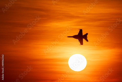 Fighter jet flyover during the Pitch Black Exercise 2024 at Mindil Beach in Darwin