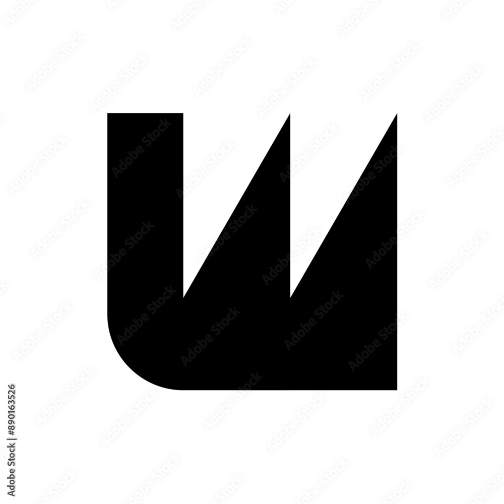 Letter W logo. Icon design. Template elements. Geometric abstract logos Letter W logo. Icon design. Template elements. Geometric abstract logos
