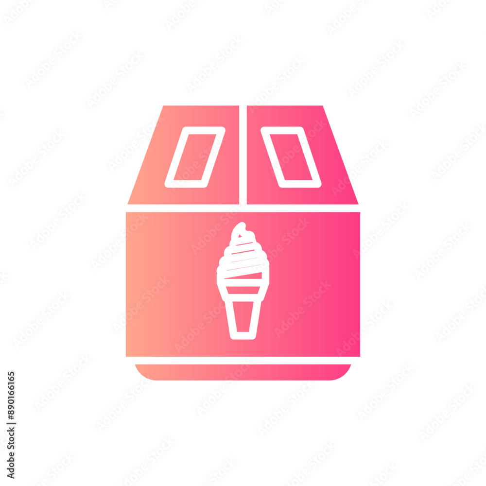 freezer gradient icon freezer gradient icon