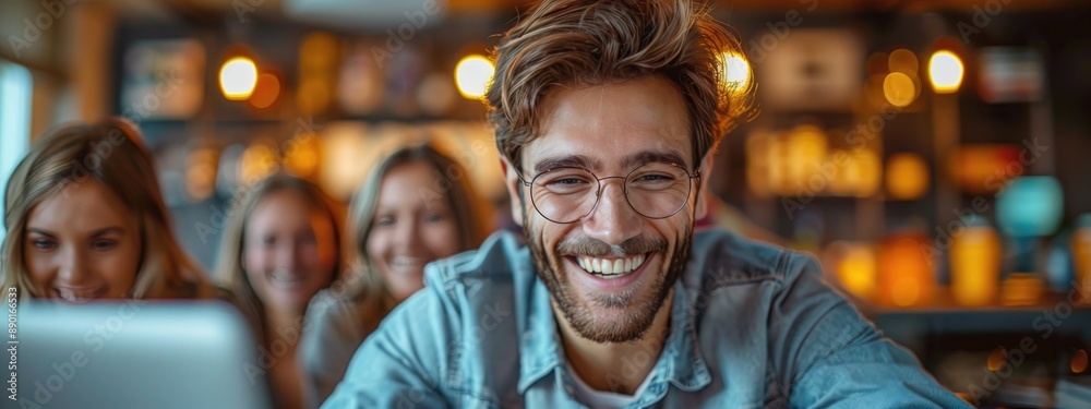 Surprised by Delivery: A person receiving a surprise delivery at their door, opening the box with a delighted look Surprised by Delivery: A person receiving a surprise delivery at their door, opening the box with a delighted look