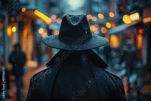 Undercover Mission: A CIA agent in disguise, meeting with informants in a clandestine location, such as a shadowy alley or a secluded cafe