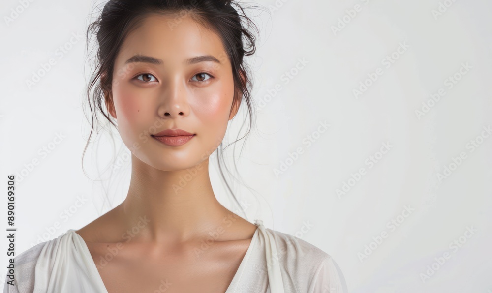 Portrait of a Beautiful Young Woman with Smooth Skin. Portrait of a Beautiful Young Woman with Smooth Skin.