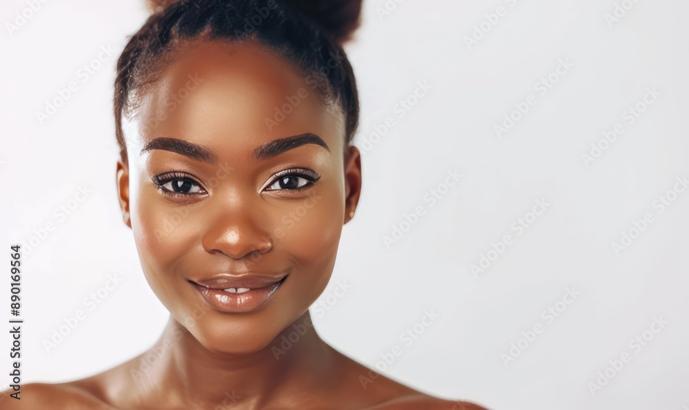 Close Up Portrait of a Beautiful Young Black Woman. Close Up Portrait of a Beautiful Young Black Woman.