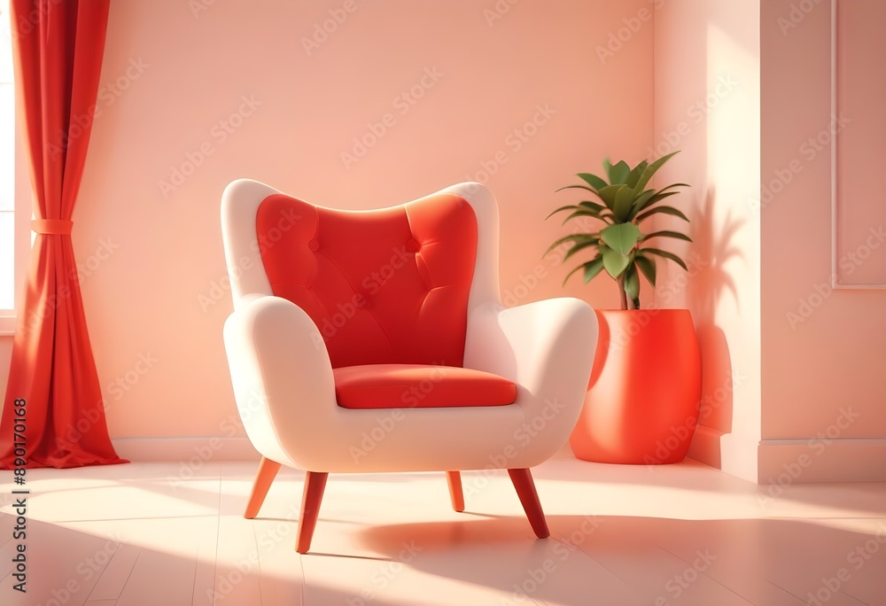 Fototapeta premium cartoonish chair 