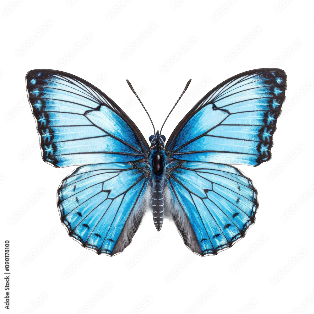 Obraz premium butterfly and its silhouette on transparent background