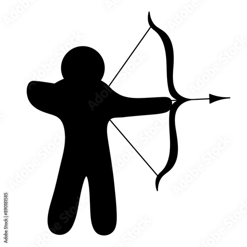 Archery with an arrow. A crossbow with a drawn string, a sporting instrument for target shooting.