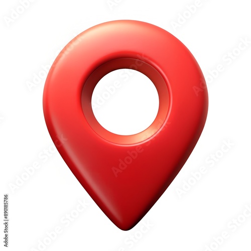 Free Download location isolated on white 3D rendering - GFXLoad