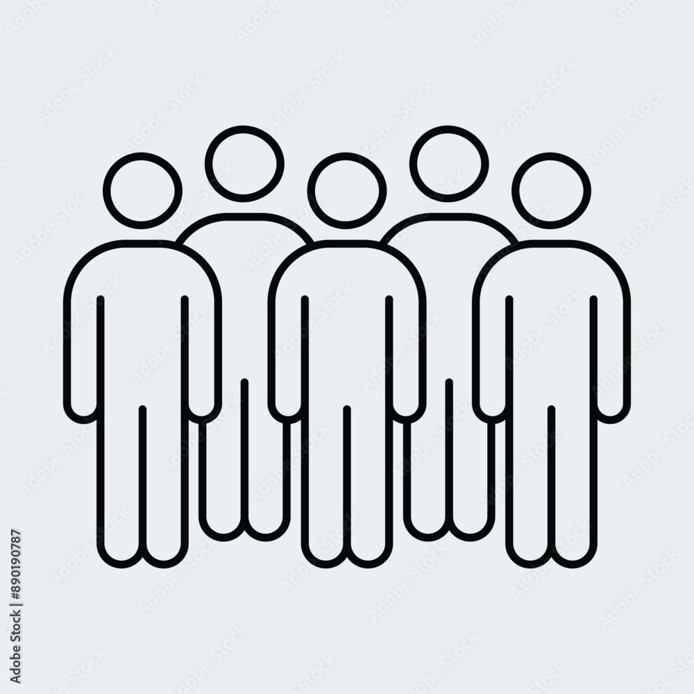 Meeting line icon stock illustration Meeting line icon stock illustration