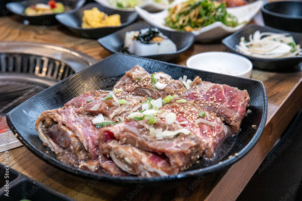Korean bbq Marinated Grilled Beef Ribs Korean bbq Marinated Grilled Beef Ribs