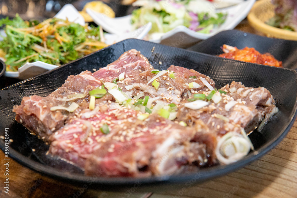 Korean bbq Marinated Grilled Beef Ribs Korean bbq Marinated Grilled Beef Ribs