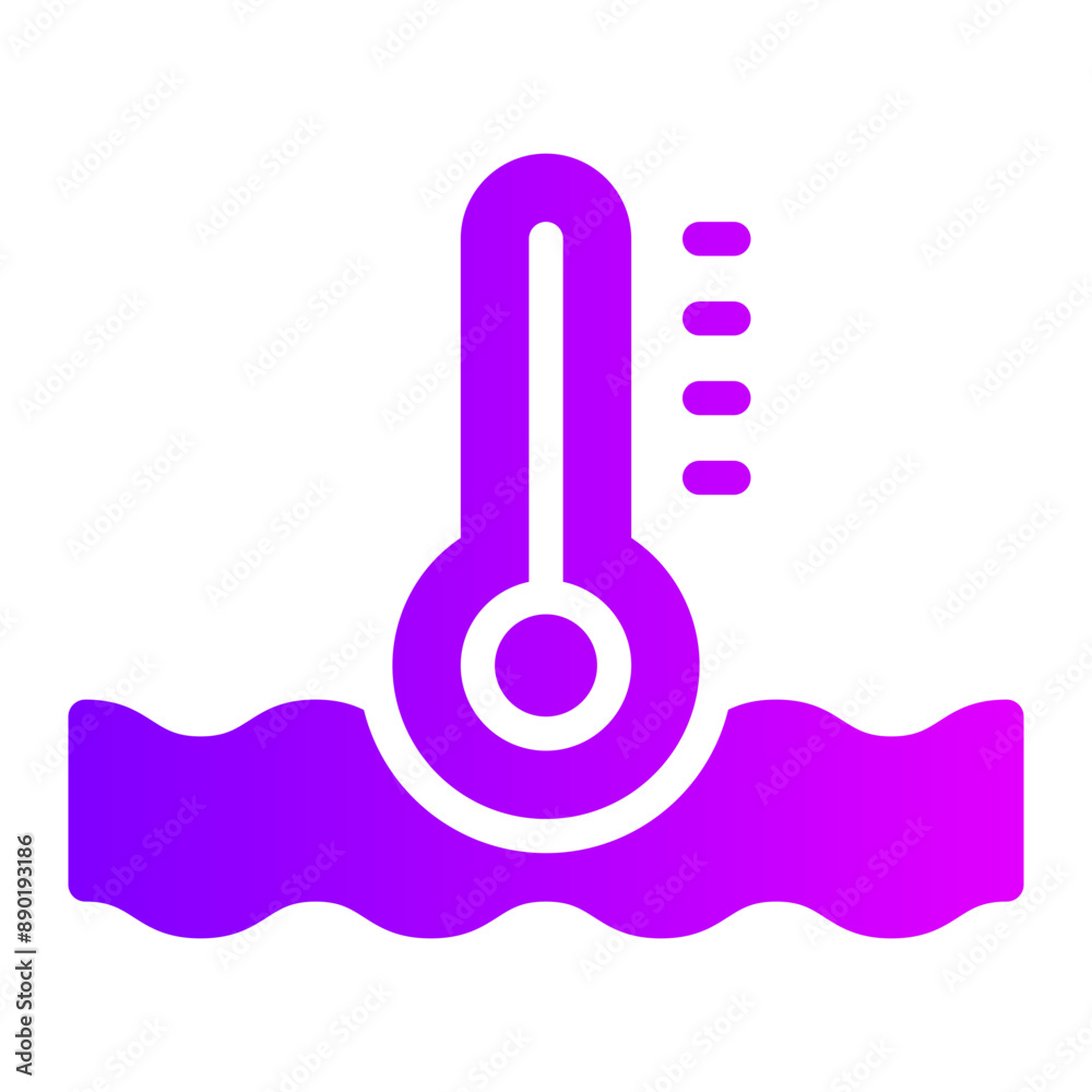 thermometer gradient icon thermometer gradient icon