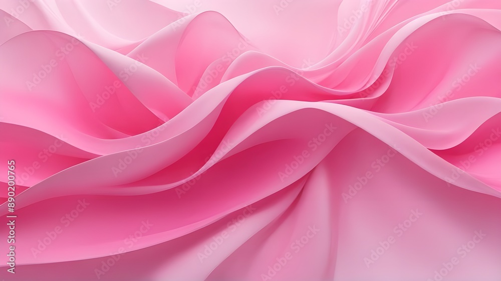 Fototapeta premium Abstract pink wave background. Dynamic shapes composition.