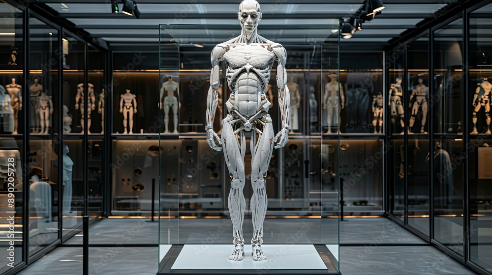 Fototapeta premium Anatomical Figure Display in Museum