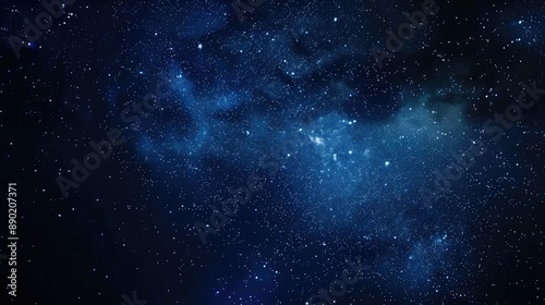 Space Dark. Starry Night Sky in Galaxy Universe Background